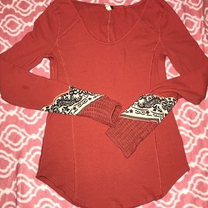 Free People Bandana Cuff thermal